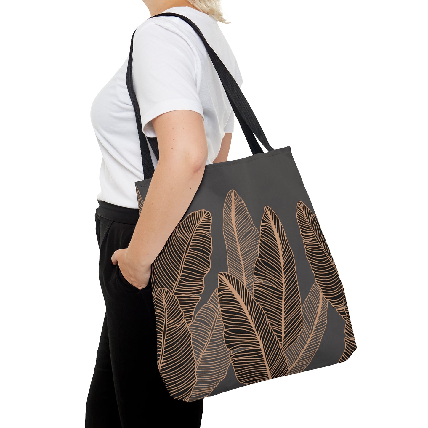 Banana Leaf Hawaiian Print Tote Bag