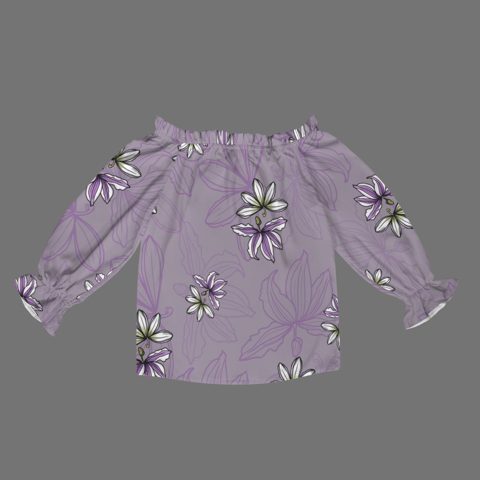 Kamalei Blouse in Naupaka - Lavender
