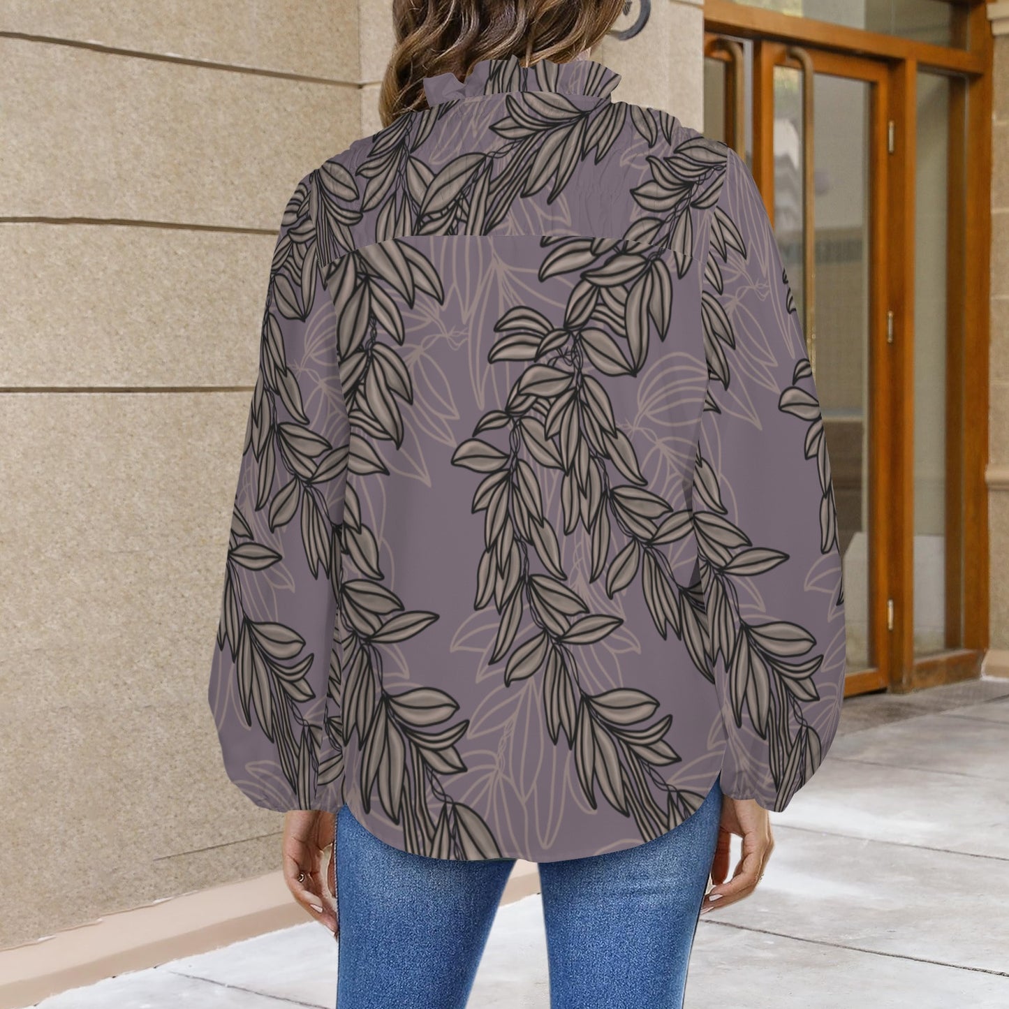 Mālie Blouse in Maile - Lavender