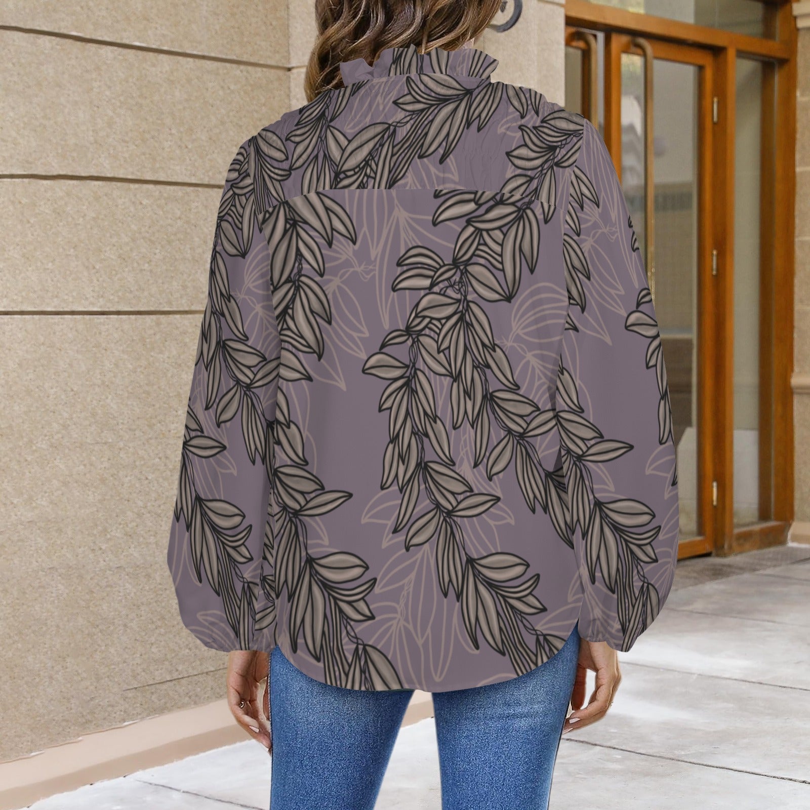 Mālie Blouse in Maile - Lavender