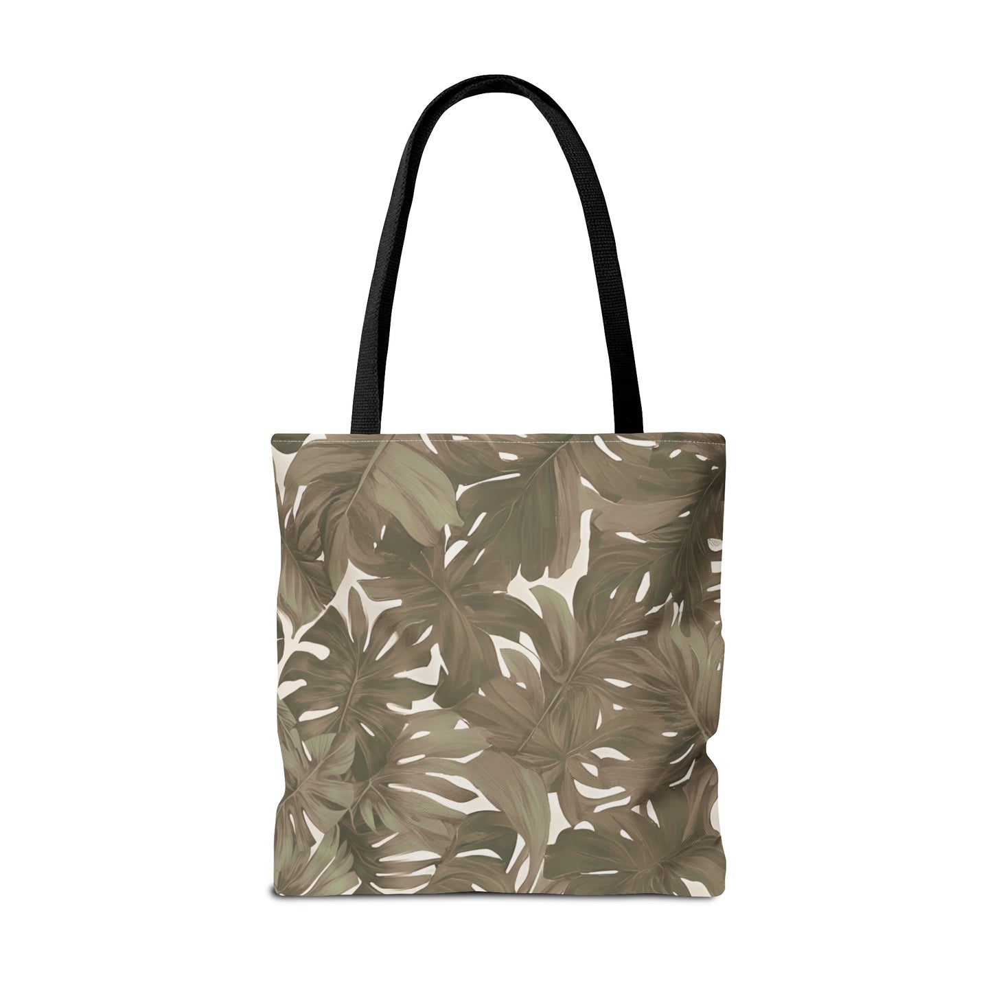 Monstera Tropical Hawaiian Print Neutral Tote Bag