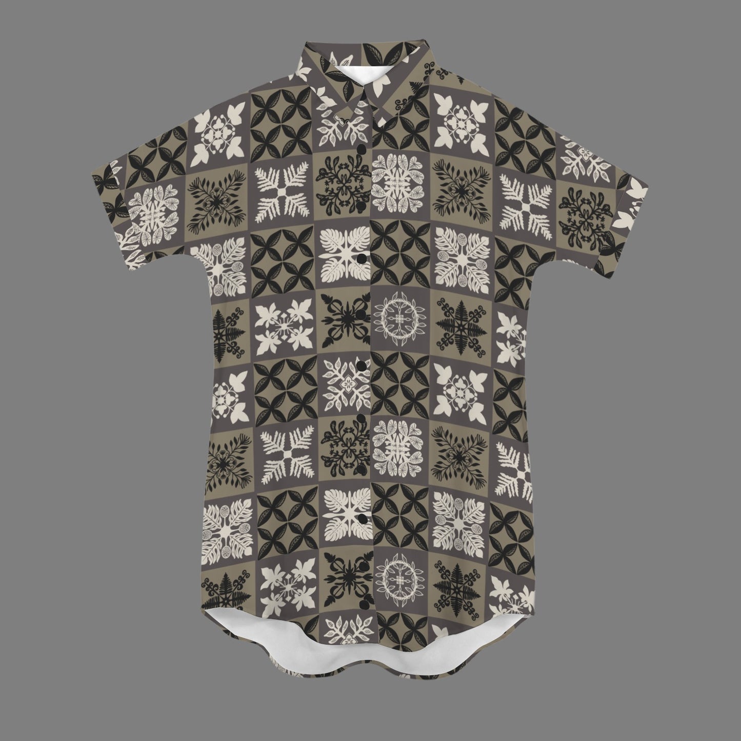 Nani 2.0 Dress - Kapa Kuiki in Taupe, Black and Gray