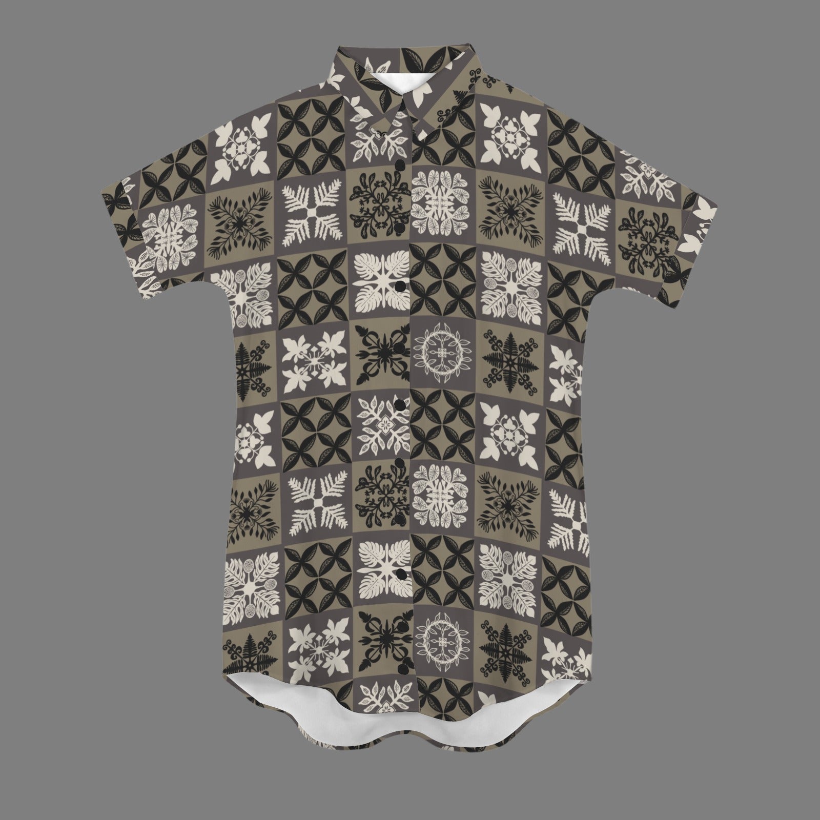 Nani 2.0 Dress - Kapa Kuiki in Taupe, Black and Gray