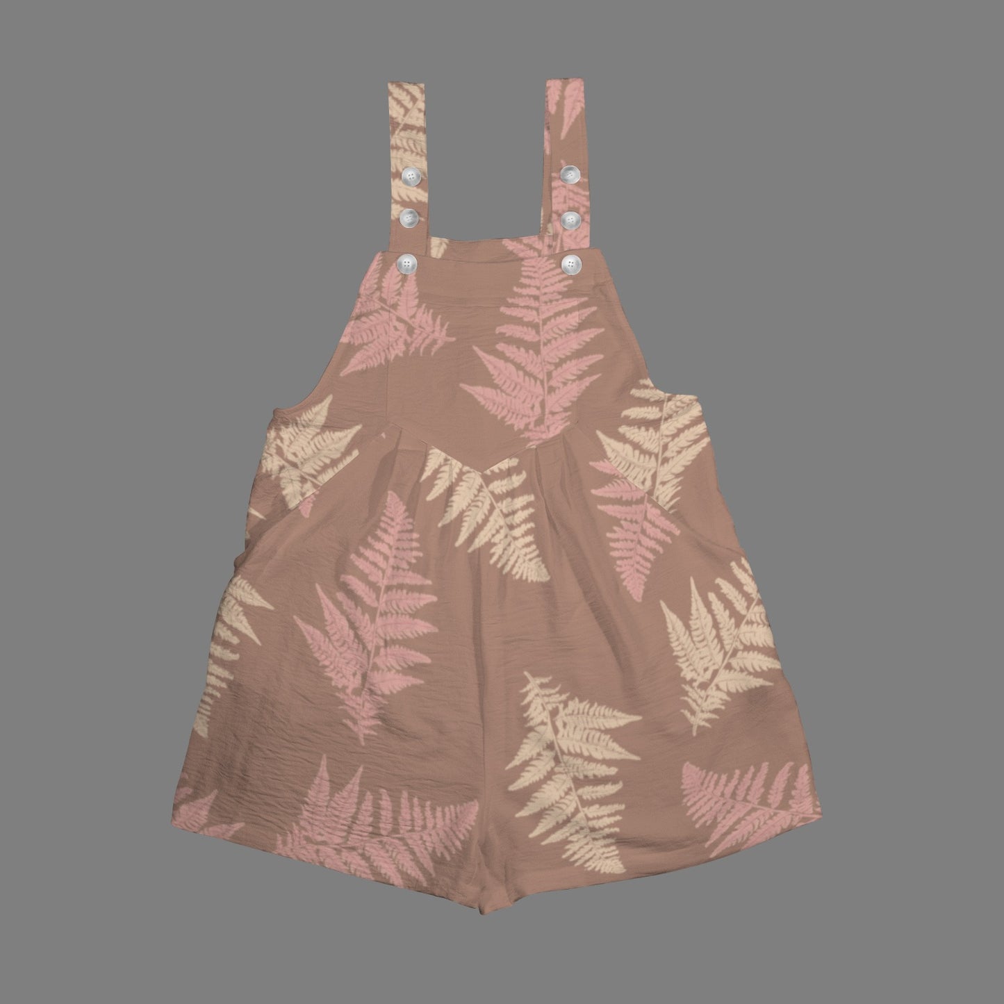 Ku'ulei Romper - Hawaiian Fern Mocha and Mauve