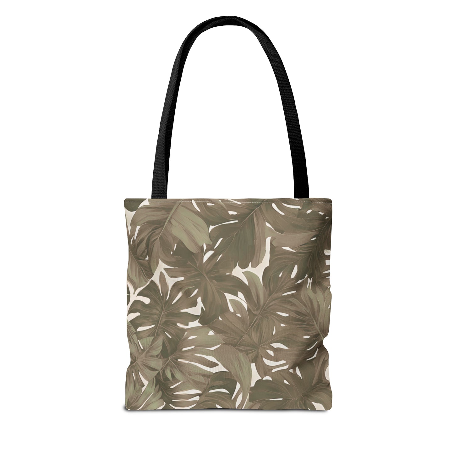 Monstera Tropical Hawaiian Print Neutral Tote Bag