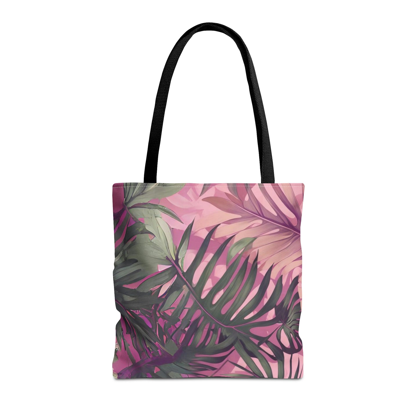 Hawaiian Tropical Print Pink Tones Tote Bag