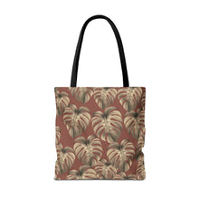 Load image into Gallery viewer, Monstera Mauve Tote Bag