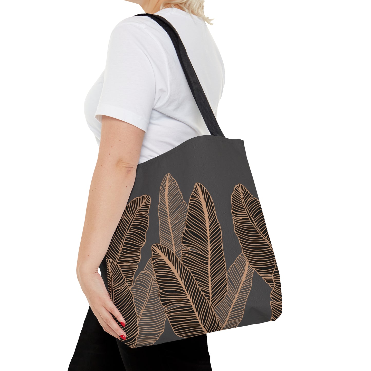 Banana Leaf Hawaiian Print Tote Bag