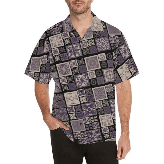 Kapa Kuiki Menʻs Aloha Shirt - Lavender/Purple