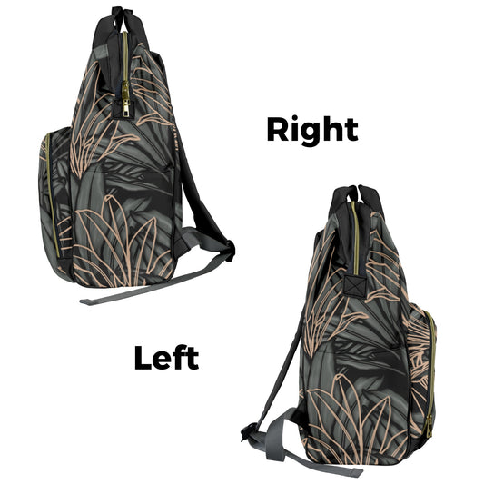 La'i Ti-Leaf Hawaiian Print Multi-Function Backpack