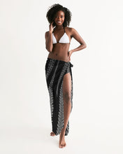 Load image into Gallery viewer, Hapuu Fern Black White Pareo Sarong