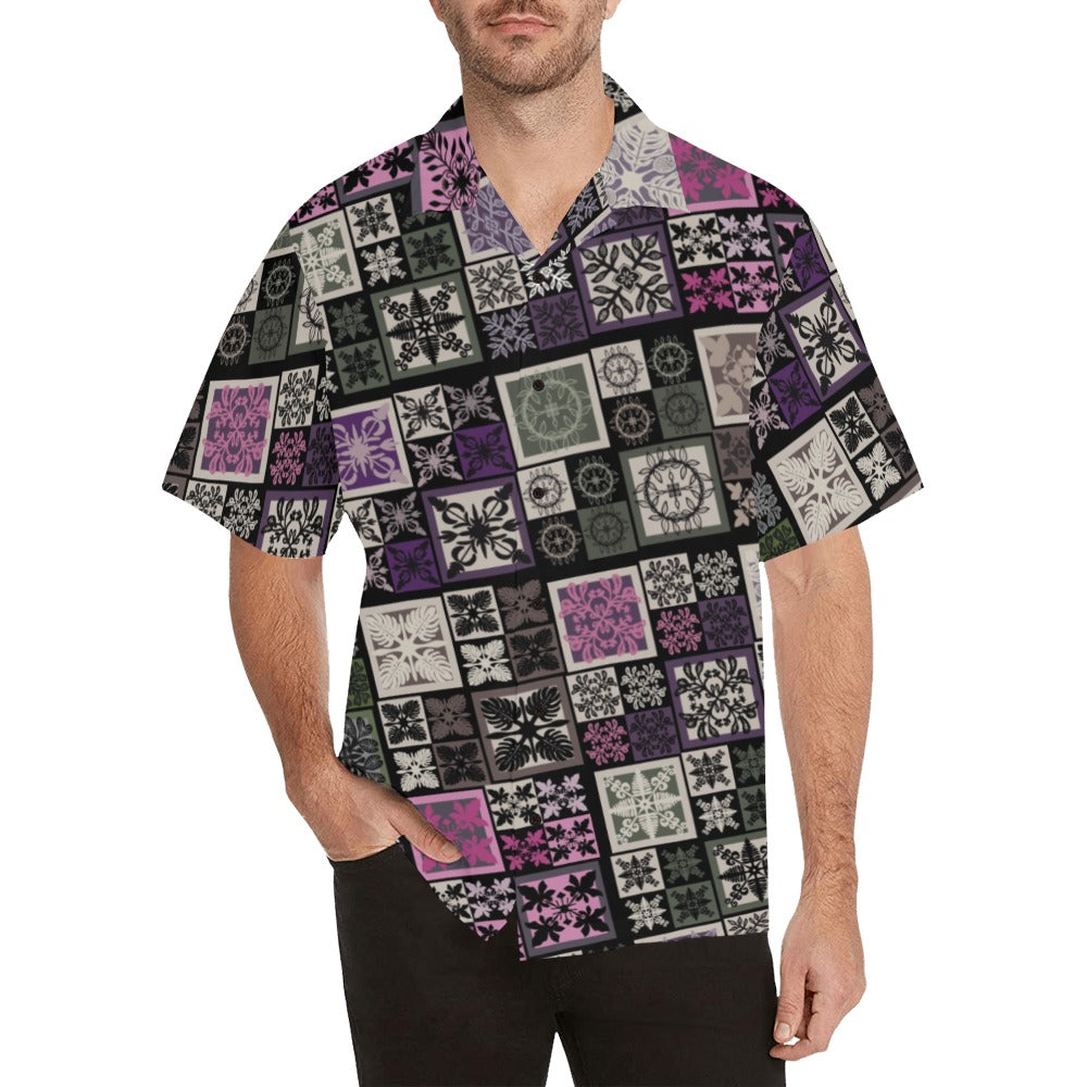 Kapa Kuiki Menʻs Aloha Shirt - Multi Color