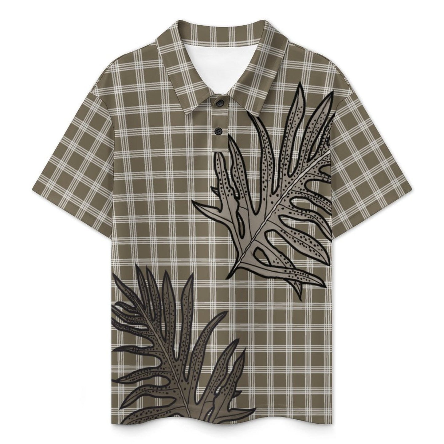 Palaka and Laua'e Keiki Polo Shirt - Taupe