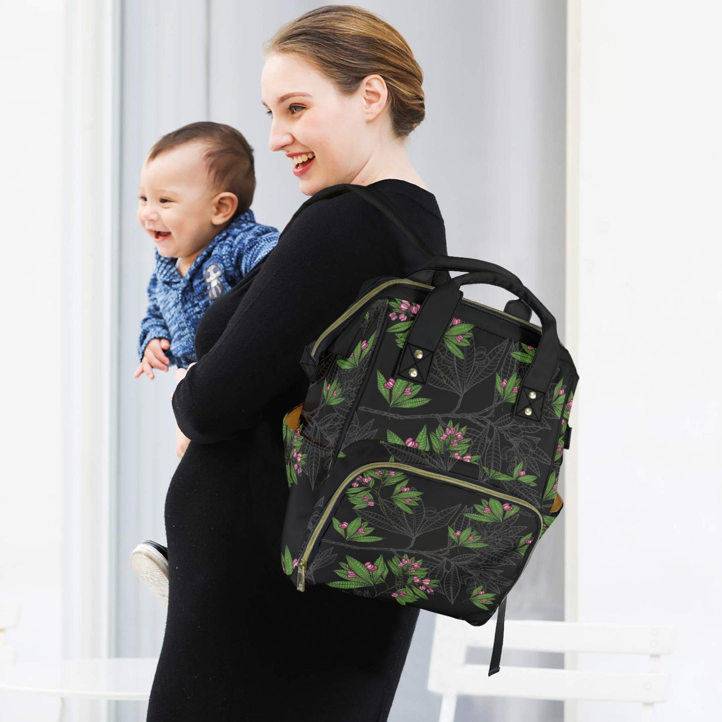 A'ali'i Flower Hawaiian Print Multi-Purpose Backpack