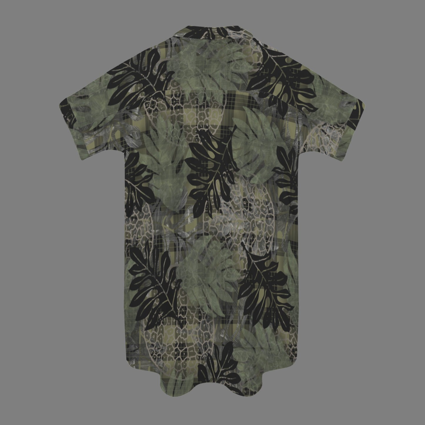 Ulu and Palaka Hawaiian Print Nani 2.0 Shirt Dress - Green and Black