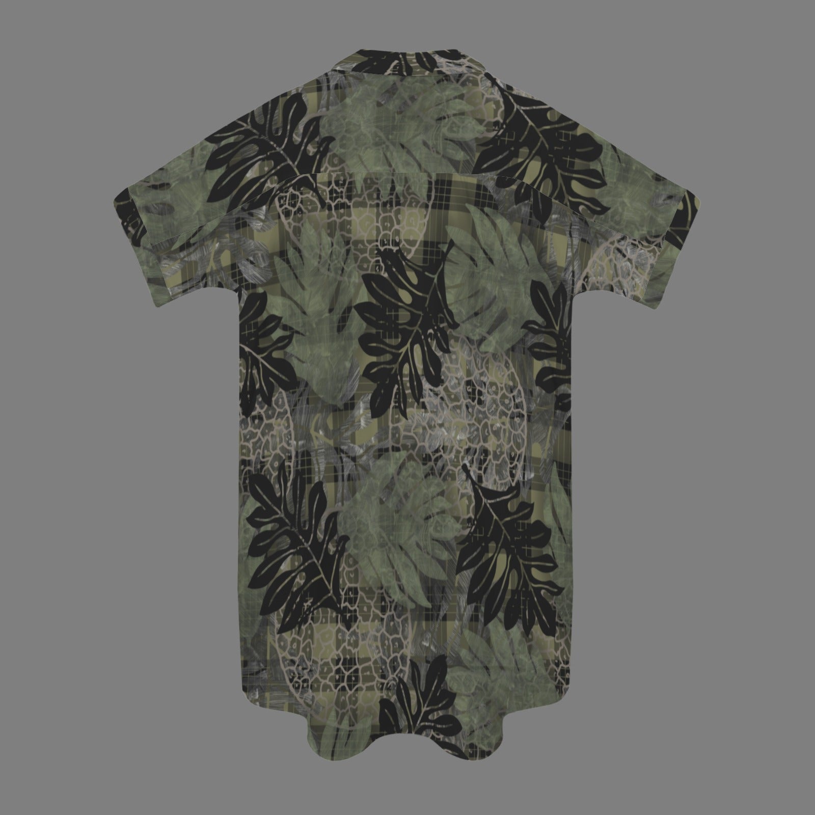 Ulu and Palaka Hawaiian Print Nani 2.0 Shirt Dress - Green and Black