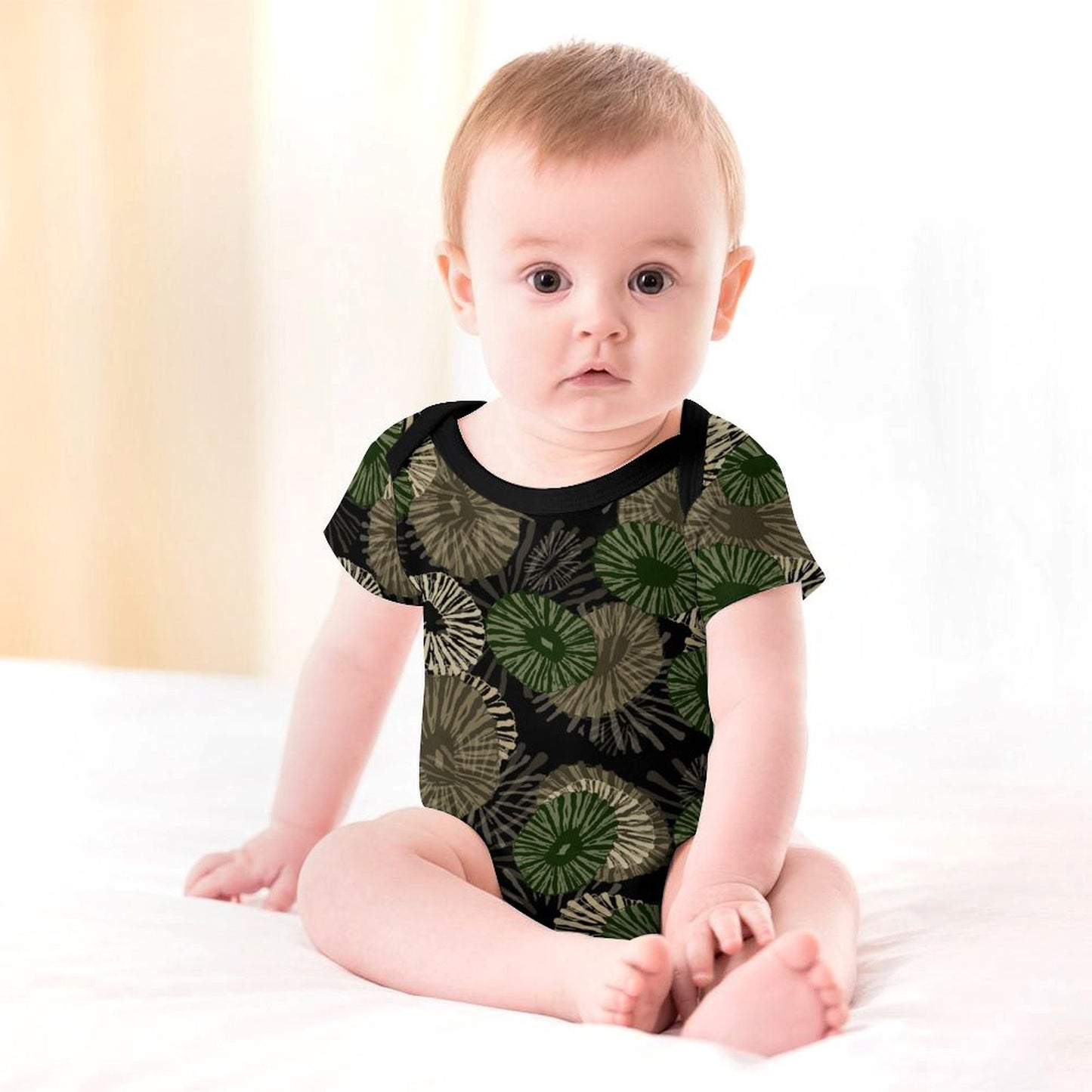 'Opihi Hawaiian Print Baby Onesie - Camouflage