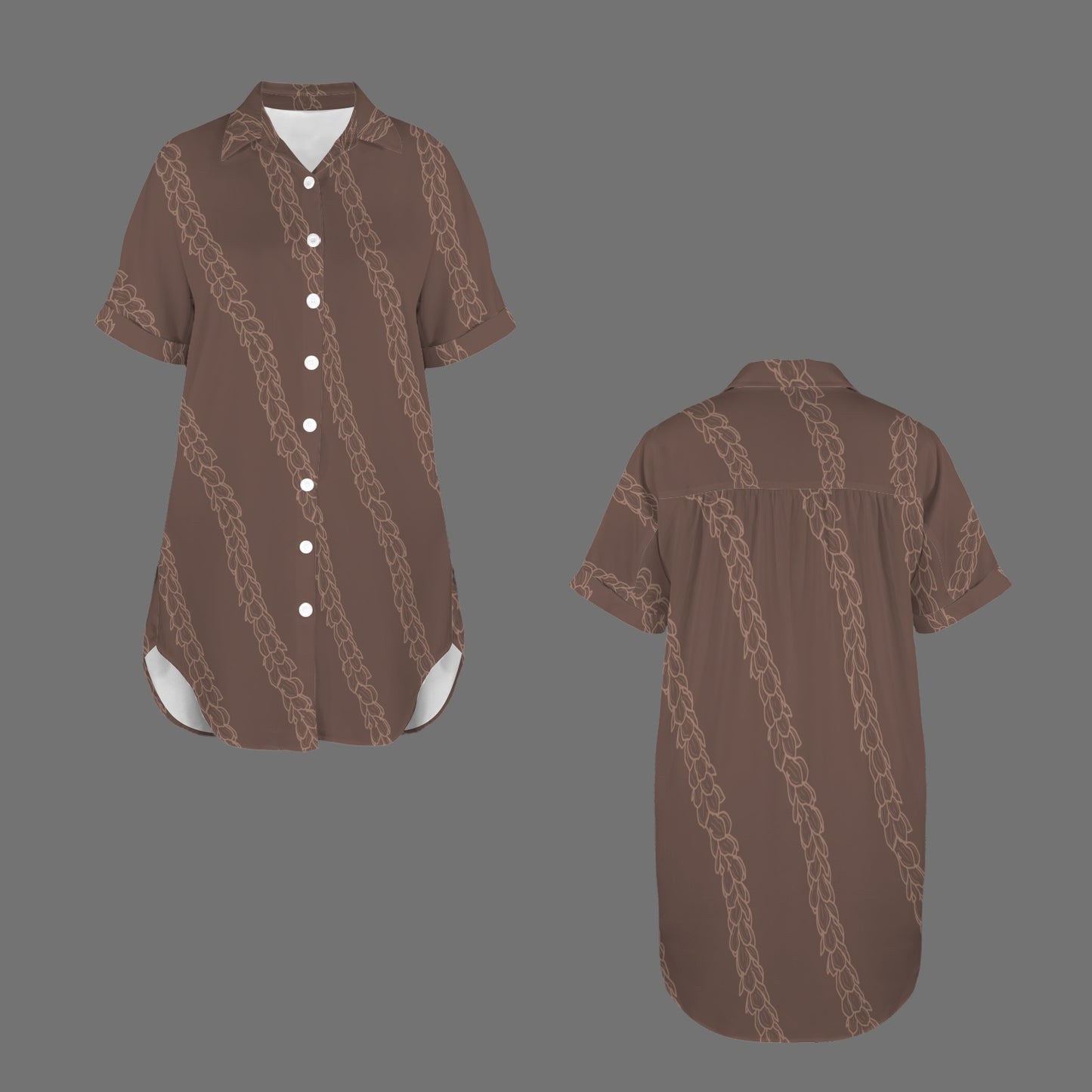 Nani Button Down Dress - Pakalana Mocha