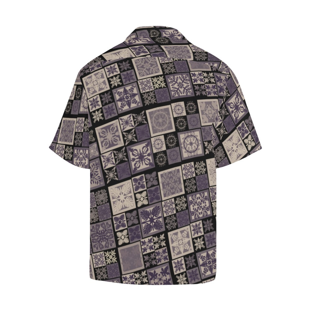 Kapa Kuiki Menʻs Aloha Shirt - Lavender/Purple