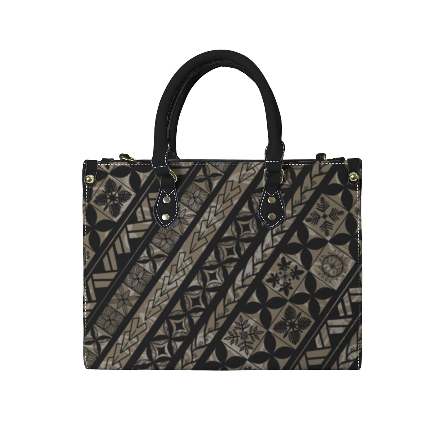 Haunani Tote 2.0 - Kapa Kakau Hawaiian Print, Various colors & Designs - (select one from drop down))