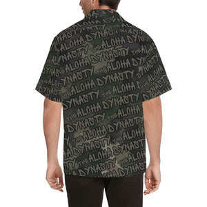 Aloha Dynasty Graffiti Camouflage Men's Aloha Shirt Hawaiian Shirt