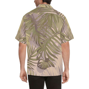 Hawaiian Tropical Print Soft Tones Men's Aloha Shirt