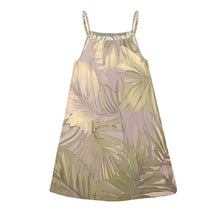 Load image into Gallery viewer, Hawaiian Tropical Print Soft Tones Women&#39;s Drawstring Neck Sleeveless Dress
