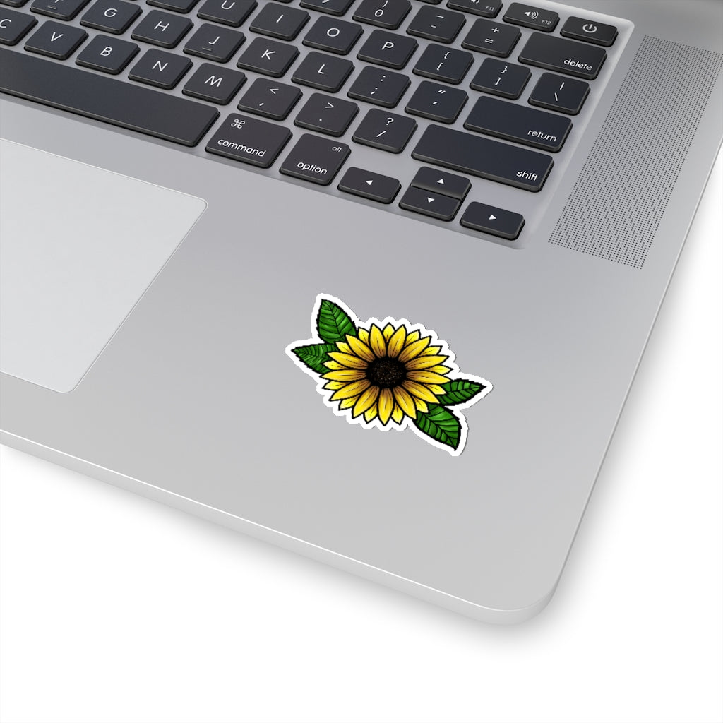 Hand-drawn Sunflower Kiss-Cut Stickers