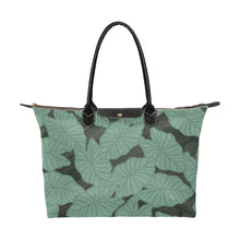 Load image into Gallery viewer, Kalo Taro Hawaiian Print Green Watercolor Single Shoulder Handbag