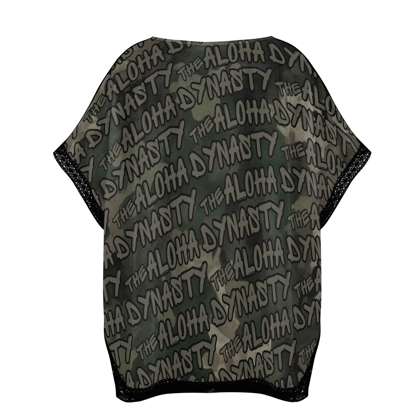 Aloha Dynasty Graffiti Camouflage Women's Beach Cover Up