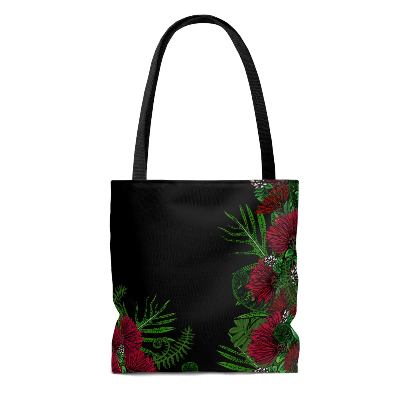 'Ohi'a Lehua and Hawaiian Fern Print Tote Bag