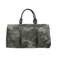 Load image into Gallery viewer, Dark Green Camouflage Print Duffle Bag - Small (Camo Design - The New Neutral) Water-Resistant Travel Bag