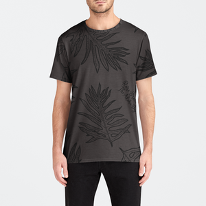 Lauae Fern Hawaiian Print Mens Crew Tee