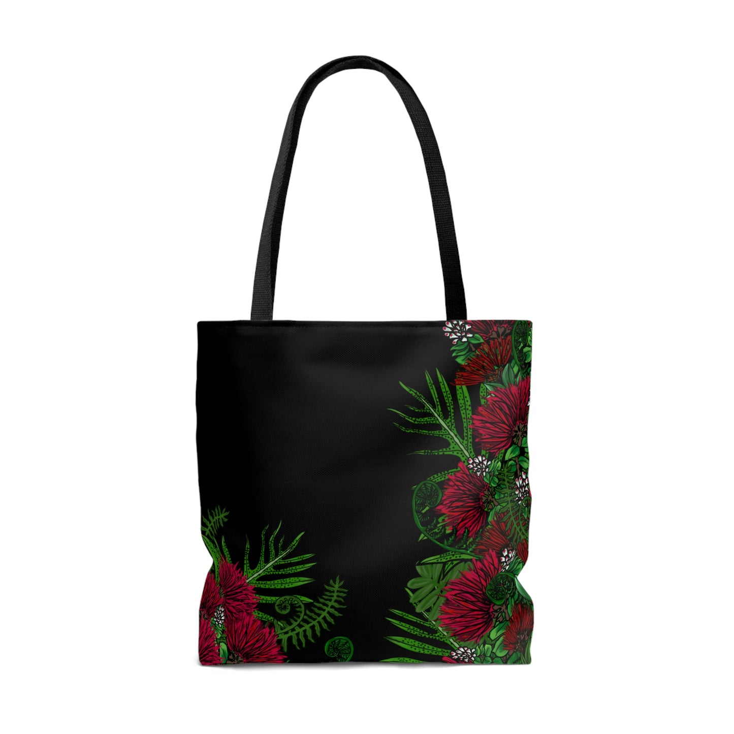 'Ohi'a Lehua and Hawaiian Fern Print Tote Bag