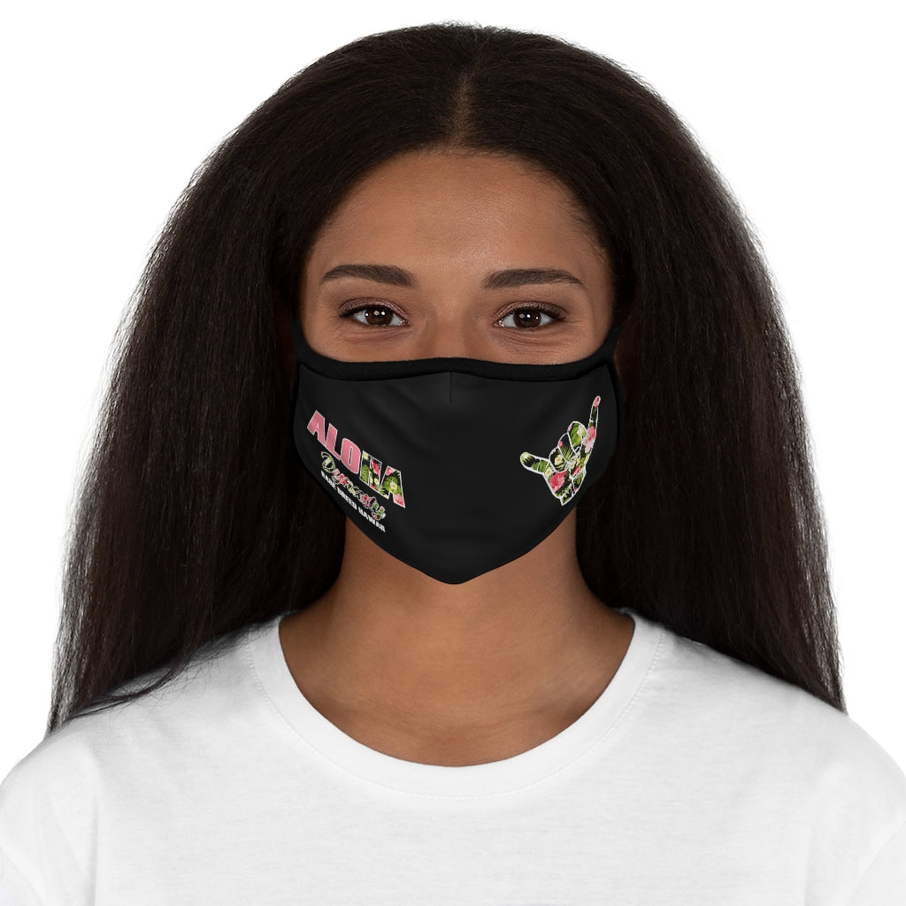 Aloha Dynasty Pink Shaka Fitted Polyester Face Mask
