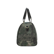 Load image into Gallery viewer, Dark Green Camouflage Print Duffle Bag - Small (Camo Design - The New Neutral) Water-Resistant Travel Bag