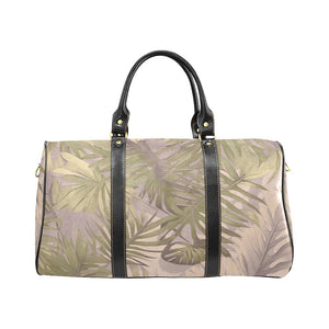 Hawaiian Tropical Print Soft Tones Water-resistant Travel Duffle Bag - Large