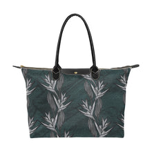 Load image into Gallery viewer, Heliconia Teal Watercolor Single Shoulder Handbag Single-Shoulder Lady Handbag