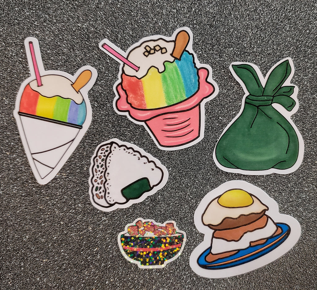 The Maui Foodies, Local Grinds Sticker Pack 1