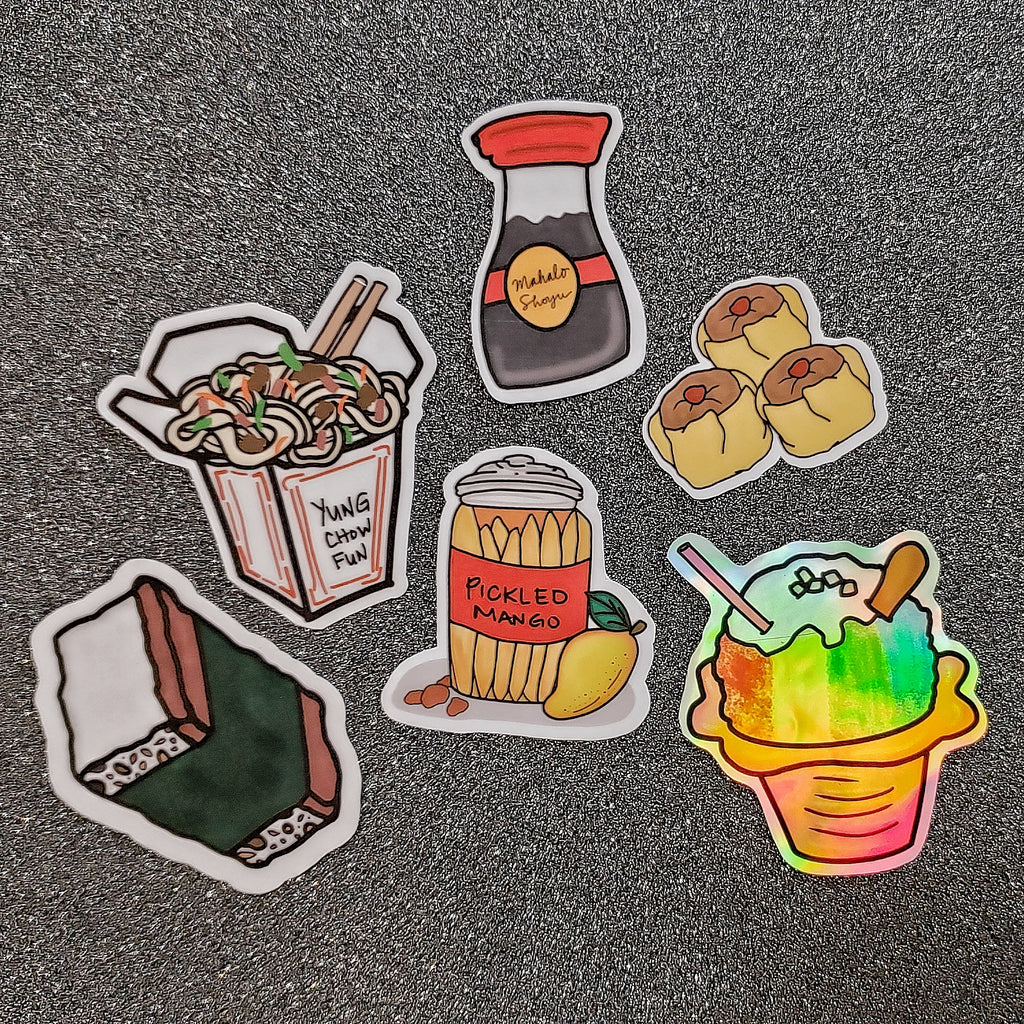 The Maui Foodies, Local Grinds Sticker Pack 2