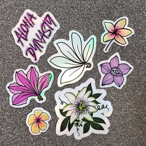 Hawaii Tropical Flowers, Aloha Dynasty Sticker Pack
