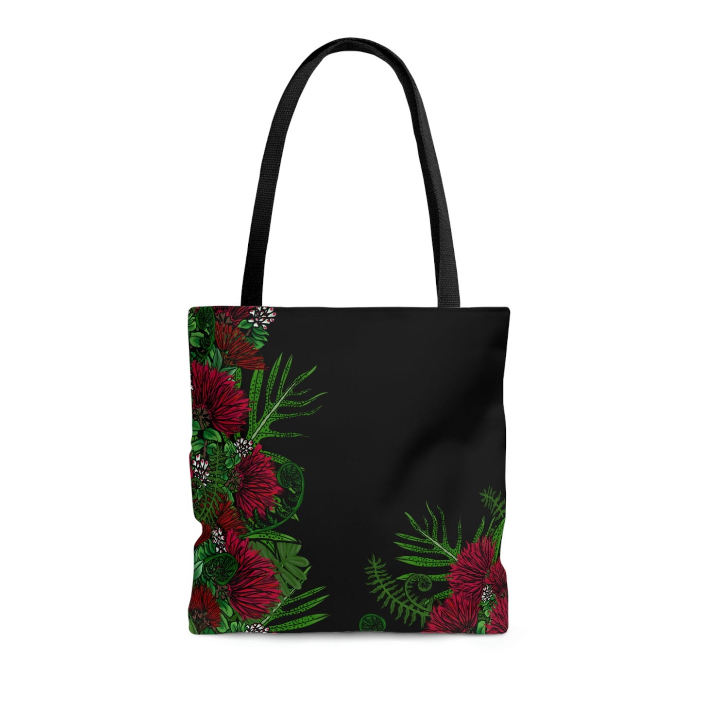 'Ohi'a Lehua and Hawaiian Fern Print Tote Bag