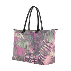 Hawaiian Tropical Print Pink Single Shoulder Handbag