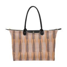 Load image into Gallery viewer, Hapu&#39;u Fern Hawaiian Print Orange and Brown Single Shoulder Handbag