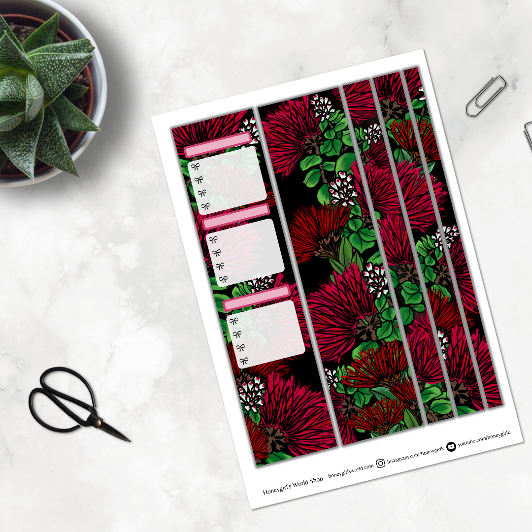 December Monthly Sticker Kit - 'Ohia Lehua