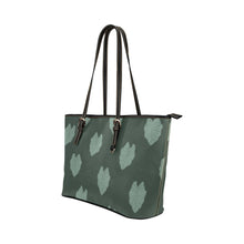 Load image into Gallery viewer, Kalo dark green large faux leather tote bag Leather Tote Bag/Large