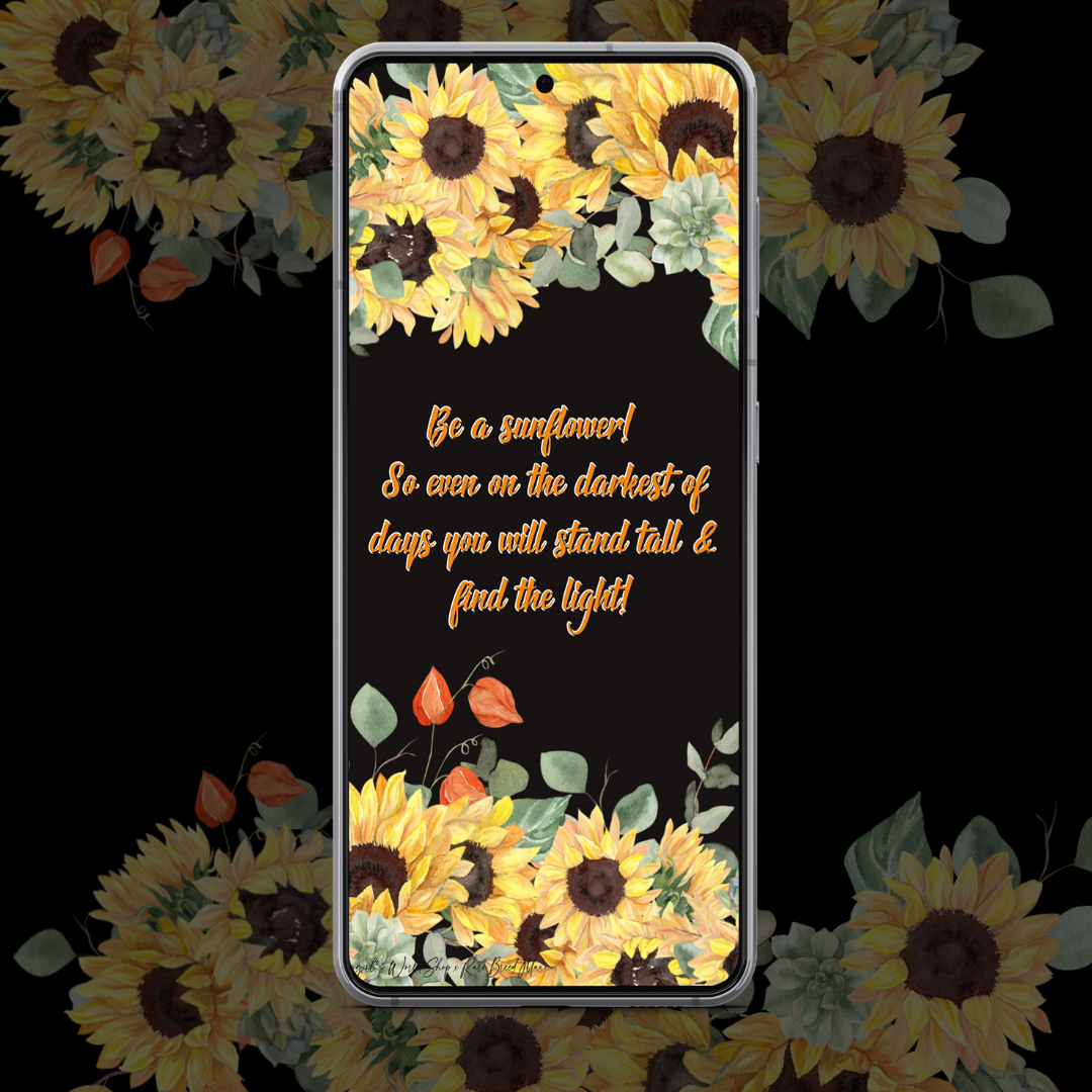 September Freebies (Sunflowers) SmartPhone Wallpaper - September 2022 Kepakemapa Freebie