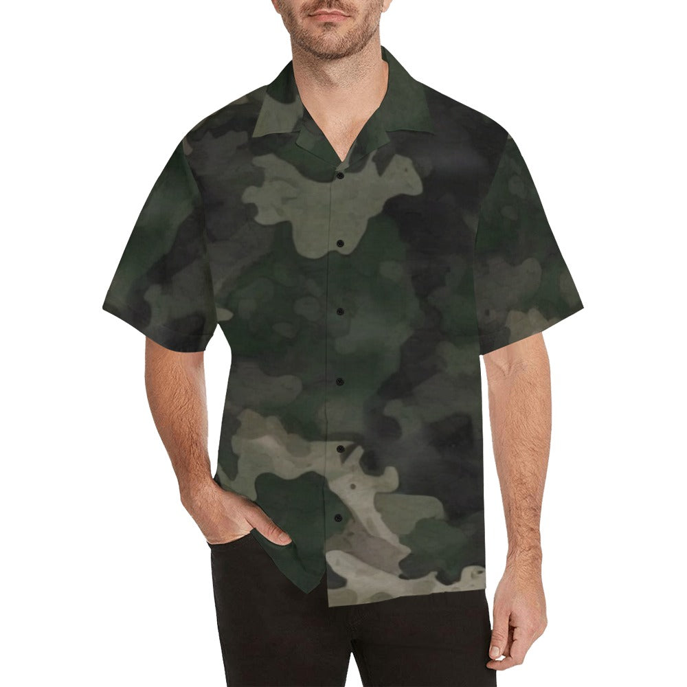 Aloha Dynasty Camouflage Men's Aloha Shirt Hawaiian Shirt