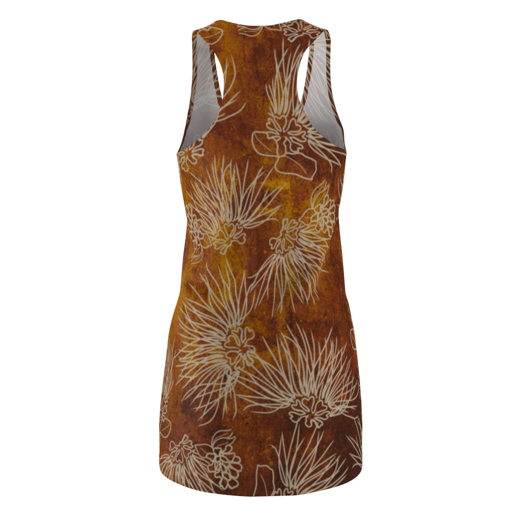 'Ohia Lehua Rust Women's Racerback Dress