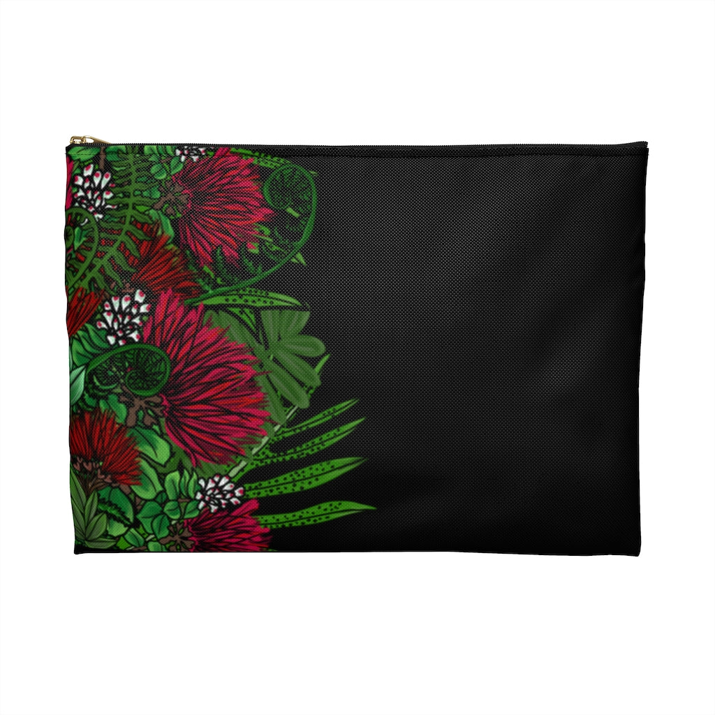 Red Ohia Lehua Blossom Accessory Pouch